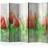 Arkiio Red tulips on wood II Rumsavdelare 225x172cm