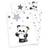Baby Best Jana Panda Flannel Linen Flannel Bed 100x135cm
