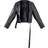 PrettyLittleThing Faux Leather Relaxed Fit Belted Biker Jacket - Black