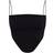 PrettyLittleThing Ribbed Strappy Square Neck Crop Top - Black