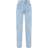 PrettyLittleThing Split Hem Jeans - Light Blue Wash