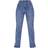 PrettyLittleThing Split Hem Jeans - Mid Blue Wash