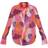 PrettyLittleThing Abstract Printed Oversized Beach Shirt - Pink
