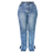 PrettyLittleThing Split Hem Jeans Plus Size - Mid Blue Wash