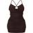 PrettyLittleThing Shape Cowl Bralet Detail Ruched Bodycon Dress - Black