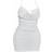 PrettyLittleThing Shape Cowl Bralet Detail Ruched Bodycon Dress - White