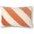 HKliving Striped velvet cushion peach Complete Decoration Pillows Pink, White