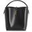Saint Laurent Leather Monogram Bucket Bag Black/Light Bronze