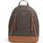 Michael Kors Brooklyn Medium Logo Backpack - Brown/Acorn