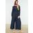 Trendyol Collection Modest Jumpsuit Dunkelblau Regular Fit für Damen