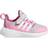 adidas Kid's Fortarun 2.0 Cloudfoam Elastic Lace Top Strap - Grey One/Cloud White/Beam Pink