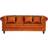 Venture Design Velvet Orange Soffa 217cm 3-sits