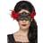 Smiffys Day of the dead lace filigree eyemask, black