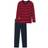 Schiesser Essentials Pajamas With Long Sleeve - Red/Blue