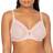 Curvy Couture Sheer Full Coverage Unlined Underwire Bra - Blushing Rose