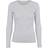 Basic Apparel Ludmilla Long Sleeve T-shirt - Light Grey Melange