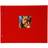 Goldbuch 28984 Skruvanbum med fönsterutskärning, Bella Vista, 39 x 31 cm, fotoalbum med 40 svarta sidor med skyddspapper, utbyggbart album, fotobok av linne, röd