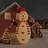 vidaXL Christmas Inflatable Snowman with LEDs 248" 192.9" x 51.2" x 248" Multi
