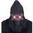 Widmann Hooded Mask Grim Reaper Black with Red Glowing Eyes