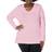 Just My Size Hanes Women Long-Sleeve V-neck Tee