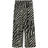 H&M 7/8 Length Slip-On Trousers - Black/Zebra Print