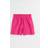H&M Linen-Blend Pull-On Shorts - Cerise