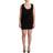 Roberto Cavalli Black Sleeveless Cotton Sheath Mini Women's Dress