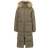 Svea W. Loose Fur Hood Coat Mole