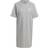 adidas Essentials 3-Stripes Single Jersey Boyfriend Tee Dress Grey Heather White