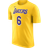 Nike NBA-t-shirt Los Angeles Lakers för män Gul
