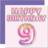 STUFF4 Cards & Invitations 9th Birthday Card for Girls Pink/Purple