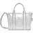 Marc Jacobs Silver Small 'The Shiny Crinkle Leather' Tote 040 Silver UNI