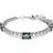 Swarovski Matrix Tennis Bracelet - Silver/Green/Transparent