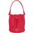 Tommy Hilfiger Chic Recycled Monogram Quilting Bucket Bag BRIGHT CERISE PINK One Size