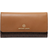 Michael Kors Large Logo and Leather Tri-Fold Wallet - Brn/Acorn