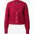 Only Carol Texture Knitted Cardigan - Dark Red