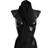 Dolce & Gabbana Womens Solid Black Wool Blend Shawl Wrap X Scarf Multicolour Nylon One