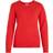 Vila Ril Round Neck Knitted Pullover - Flame Scarlet