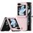 Dux ducis Samsung Galaxy Z Flip5 Bril läderfodral Pink