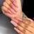 Shein 24pcs Long Coffin Shaped Artificial Nails Nail 24-pack
