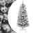 vidaXL Artificial Spruce Hinged with Flocked Snow Green and White Julgran 120cm