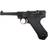 Luger P08 4 Inch GBB Full Metal Pistol - Black