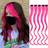 Shein 5pcs/set Y2K Long Curly Hair Extensions Party Highlight Multi-Colors Wavy Clip