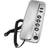 Geemarc Marbella – Gondola-stil sladdtelefon med stora knappar, tyst funktion och visuell ringindikator – väggmonterbar – brittisk version – silver