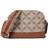 Michael Kors Jet Set Large Empire Logo Jacquard Dome Crossbody Bag - Natural/luggage