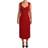 Dolce & Gabbana Sweetheart Sleeveless Midi Stretch Dress - Red