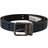 Dolce & Gabbana Blue Perforated Skinny Leather Metal Buckle Belt