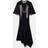 Stella McCartney Pearl Trompe L'oeil Print Midi Dress, Woman, Black, Black