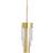 Ebb & Flow A-spire Brushed Brass/Clear Pendellampa 14cm