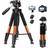 Victiv Kamerastativ, lätt aluminiumstativ för resor, DSLR-stativ med 3-vägs svängbart huvud för 360 graders panoramafotografering för DSLR, YouTube, levnadsvlog, 183 cm 72 tum orange